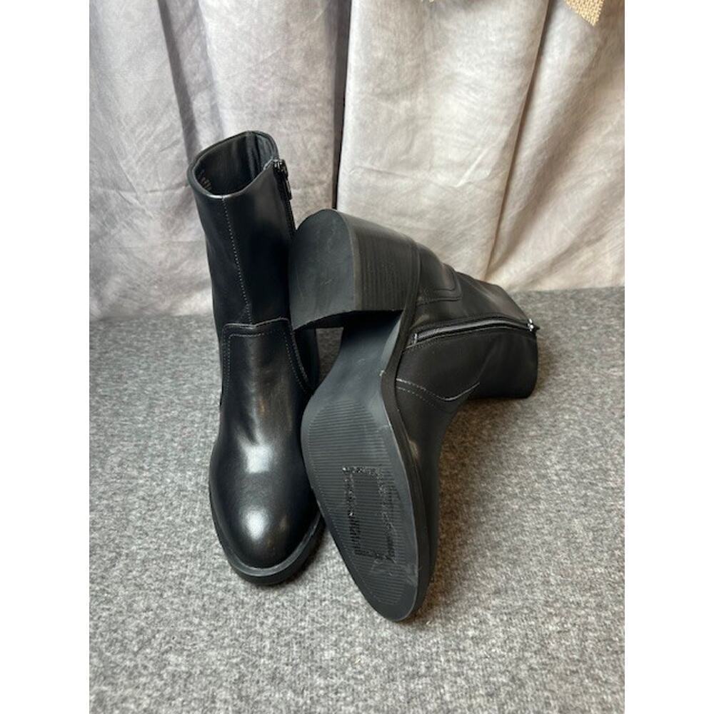 Steve Madden Phillie Block Heel Leather Ankle Boot Women’s Size 9.5 - Picture 7 of 10